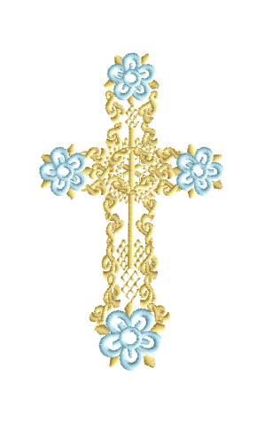 Easter Cross Free Embroidery Design
